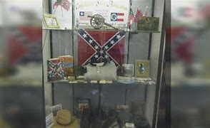 Image result for Confederate Flag in Display Case