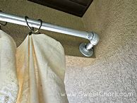 Image result for DIY Outdoor Patio Curtain Rods