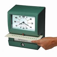 Image result for Work Time Clock Machine