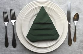 Image result for Christmas Tree Napkin Fold