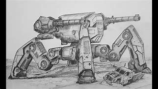 Image result for Military Robot Drawng