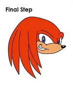 Image result for Knuckles Sonic Drawing Face