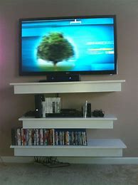 Image result for Shelf Under Wall Mounted TV