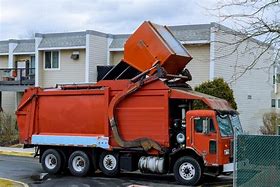 Image result for Garbage Truck Picking Up Trash