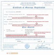 Image result for NY Marriage Certificate