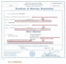 Image result for New York State Marriage Certificate