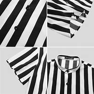 Image result for Black and White Striped Shirt