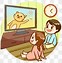 Image result for Children Watching TV Clip Art