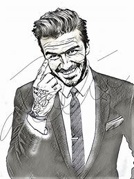 Image result for David Beckham Sketch