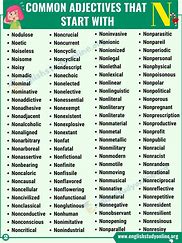 Image result for Adjectives Letter N for People