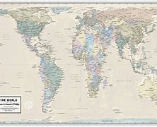 Image result for Actual Size World Map Land