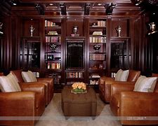 Image result for Man Cave Wood Library TV