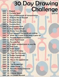 Image result for 30-Day Drawing Challeng