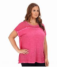 Image result for Plus Size Pink Tops for Women