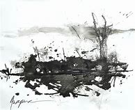 Image result for Black Ink Abstract Art