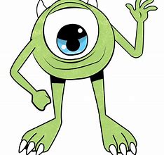 Image result for Monsters Inc Mike Wazowski Drawing