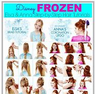 Image result for Hairstyles Anna Elsa Frozen