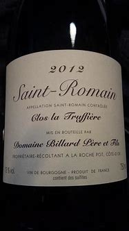 Bildergebnis für Billard Saint Romain Clos Truffiere Blanc