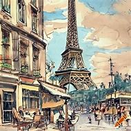 Image result for Vintage Paris Drawings
