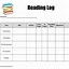 Image result for Reading Log 6 by 31 Template