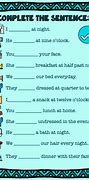 Image result for Daily Routine FlashCards