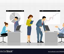 Image result for Cartographic Picture of 3 Person in an Office Space