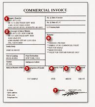 Image result for Printable Commercial Invoice