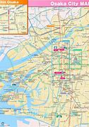 Image result for Osaka Map with Major Attractions