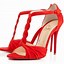 Image result for Dark Red High Heel Sandals