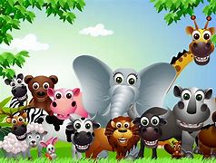 Image result for Cartoon Wildlife Animals