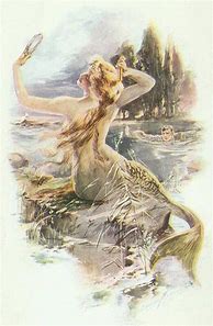 Image result for Vintage Mermaid Prints