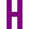 Image result for Purple Letter H