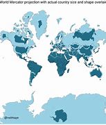 Image result for Actual Land Size World Map Compare