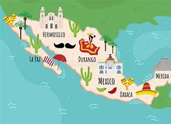 Image result for Mexico World Map Cartoon