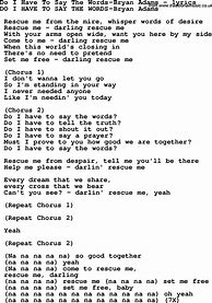 Image result for Do I Have to Say the Words Lyrics