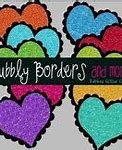Image result for Rainbow Glitter Hearts and Stars