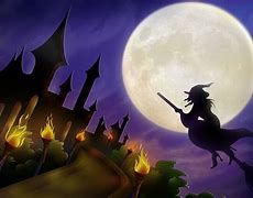 Image result for Halloween Cartoon Witches On Brooms