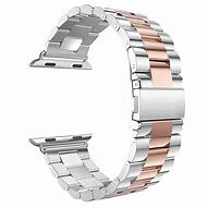 Image result for Apple Watch Silver Rose Gold Band