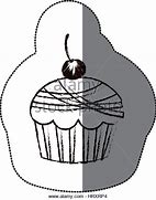 Image result for Cupcake Line Art