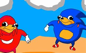 Image result for Ugandan Knuckles vs Sonic
