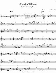 Image result for Sound of Silence Sax Sheet Music