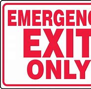 Image result for Printable Emergency Exit Signs
