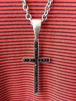 Image result for Men's Large Rose Gold and Black Cross