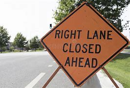 Image result for Right Lane Closer Ahead