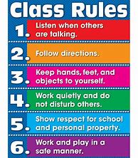 Image result for Classroom Rules Chart