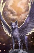 Image result for Anime Wolf with Wings Brown