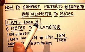 Image result for How to Change Km to M