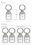Image result for Rectangle Metal Keychains