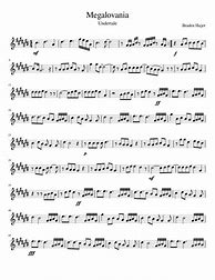 Image result for MeGaLoVania Violin Sheet Music