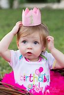 Image result for First Birthday Crown Headband